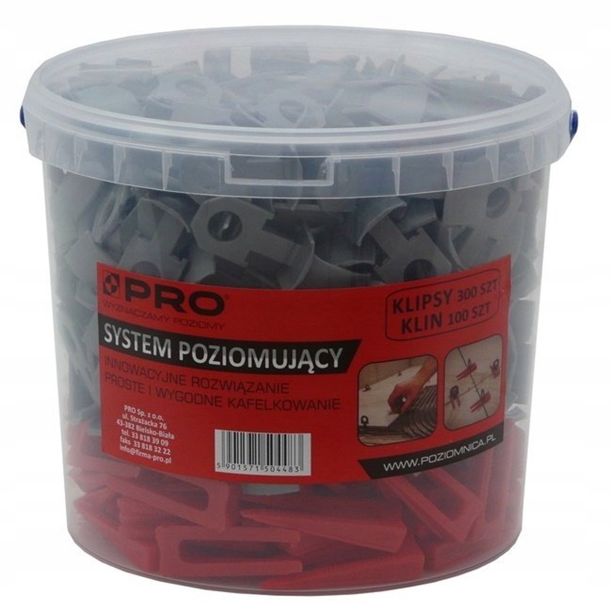 PRO Tegel Levelling Systeem: 300 Clips + 100 Wiggen