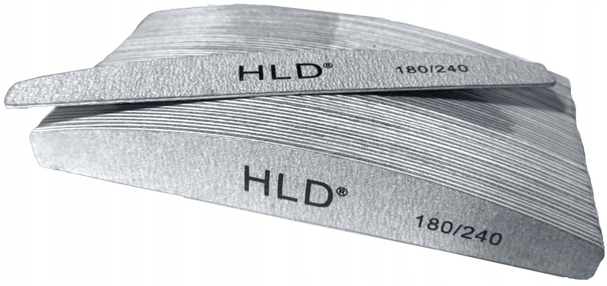 HLD SLIM Nagelvijl Boot Halve Maan 180/240 Grip 10 Stuks