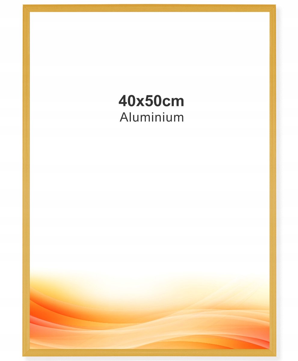 Gouden Aluminium Fotolijst 40x50cm - Stijlvol en Duurzaam