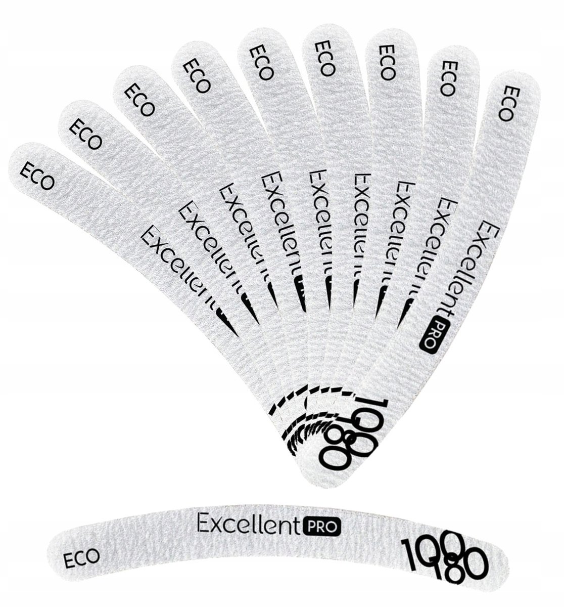 Excellent PRO Nagelvijl Banaan ECO 100/180 - 10 Stuks