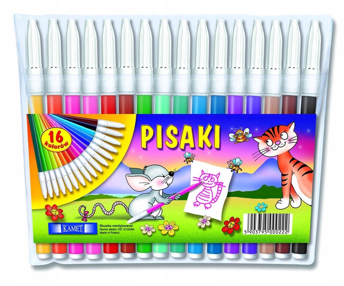 Kamet Stiften Set - 16 Levendige Kleuren
