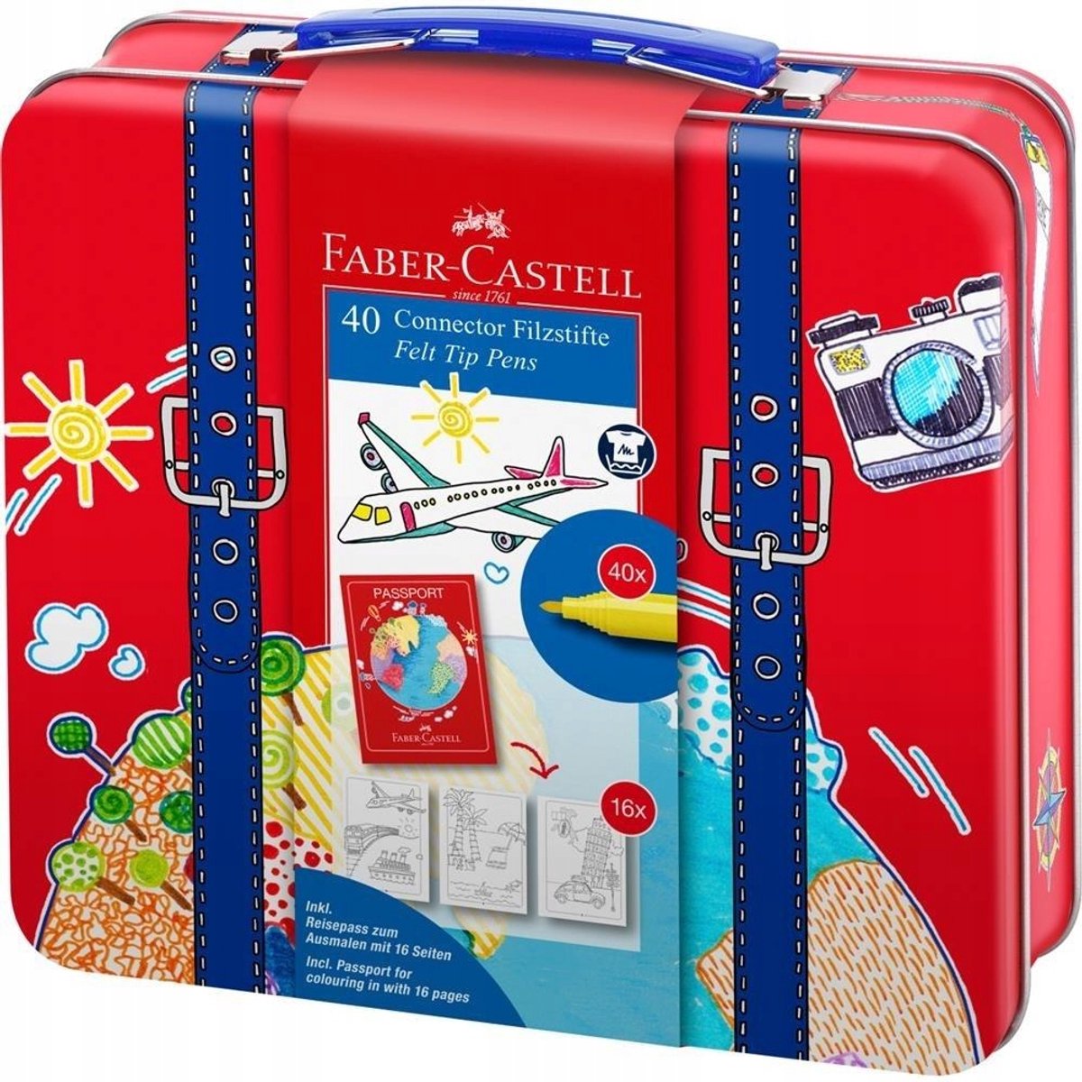 Faber-Castell Kleurpotloden Set - 40 Levendige Kleuren voor Kinderen