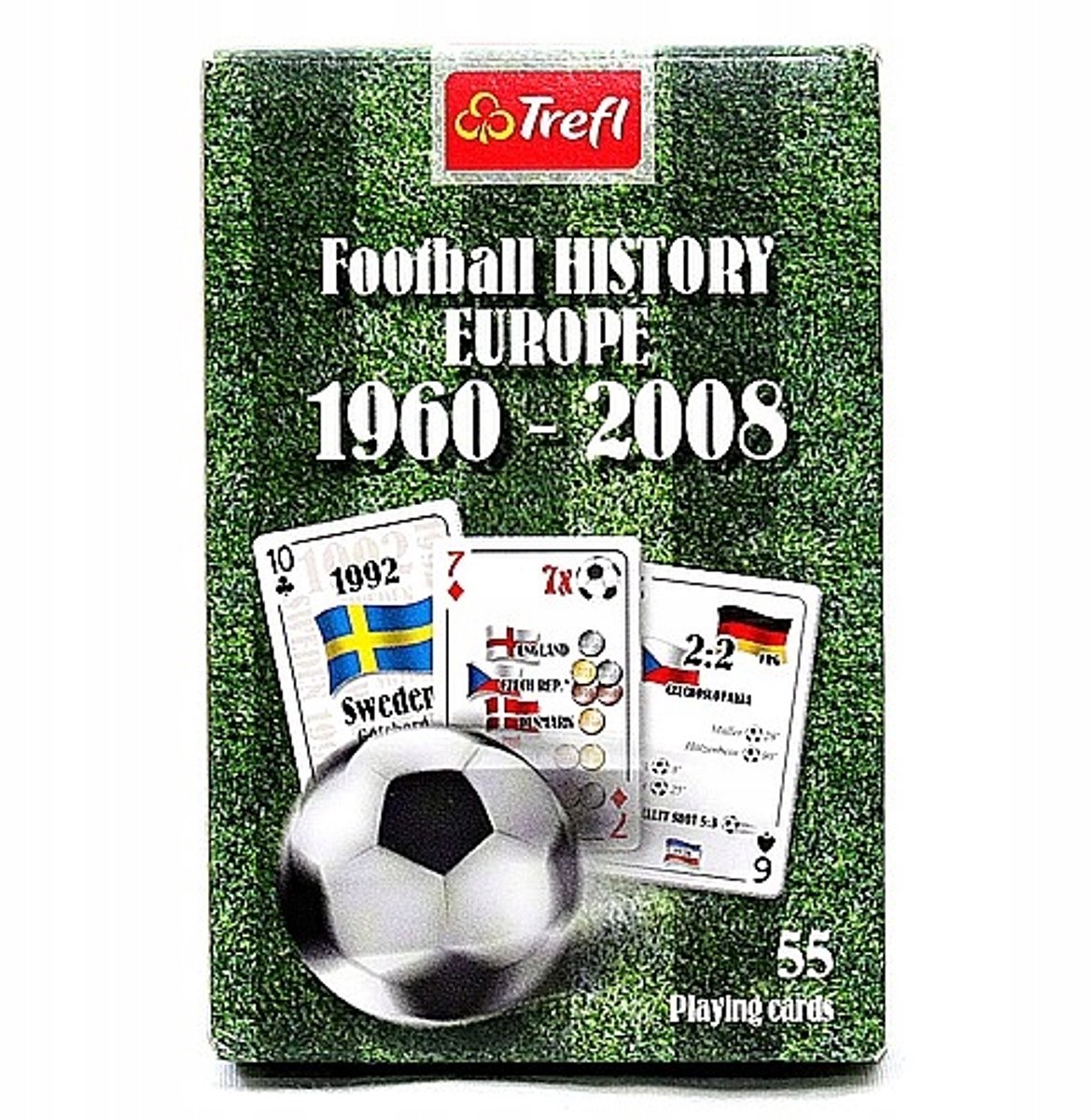 TREFL Voetbal Geschiedenis Europa Kaartspel 1960-2008