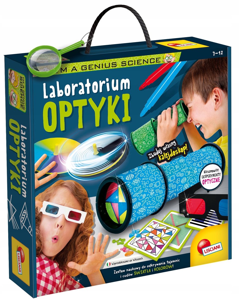 Lisciani I'm Genius Optica Lab: Ontdek Licht & Kleur met 3D & Kaleidoscoop