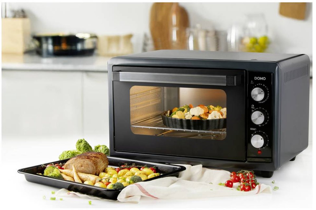 DOMO DO808GO Vrijstaande oven - Heteluchtoven - 50 Liter - 2000 W - Grijs – foto 4