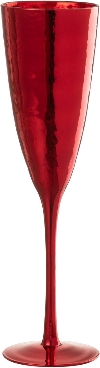 J-Line champagneglas Spiegel - glas - rood