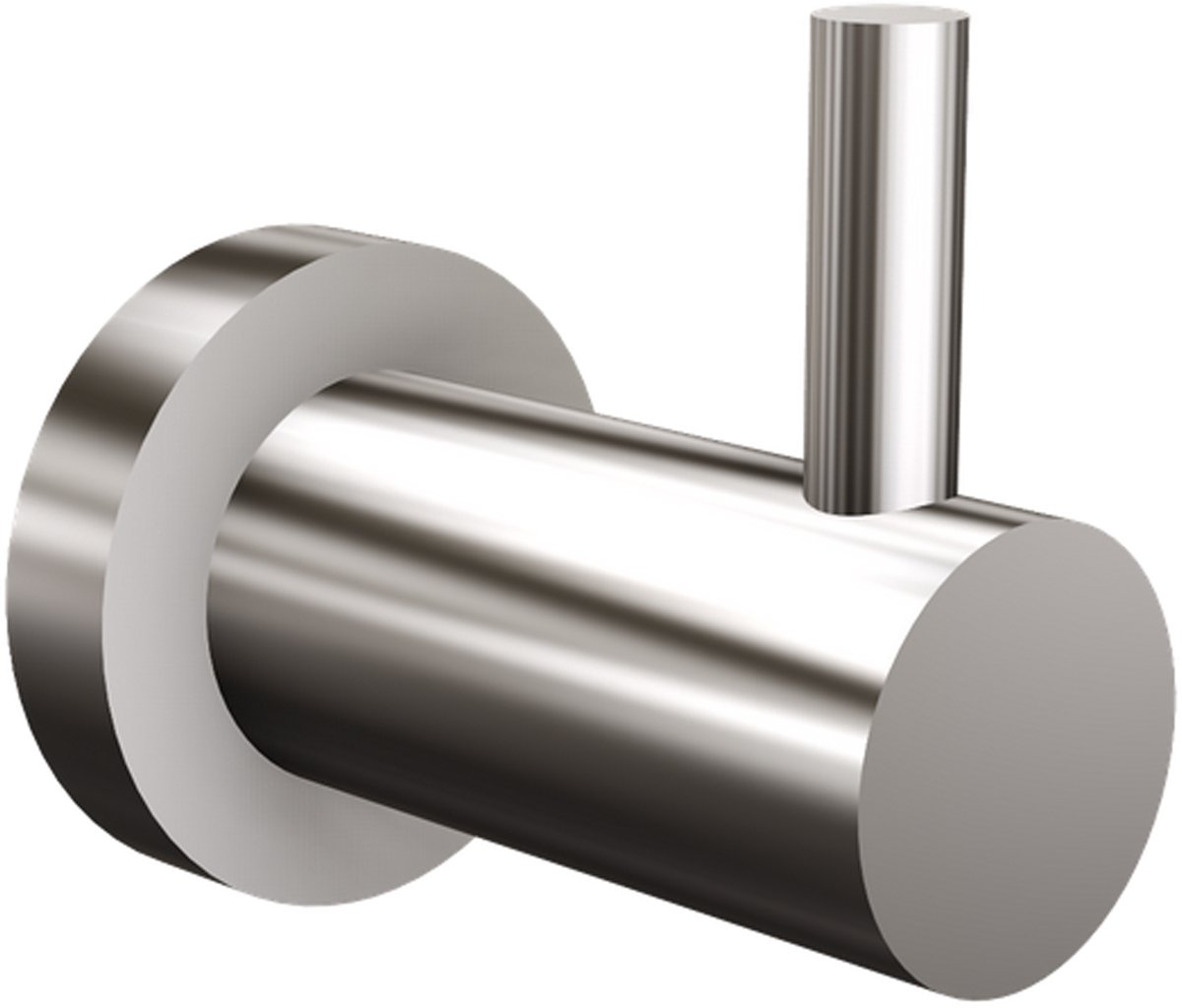 Andex Enkele Haak - Gepolijst RVS, Modern Design (6 cm)