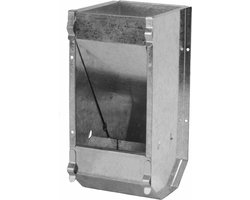 Konijnen voerbak met één vak - duurzame en praktische voerbak voor droogvoer