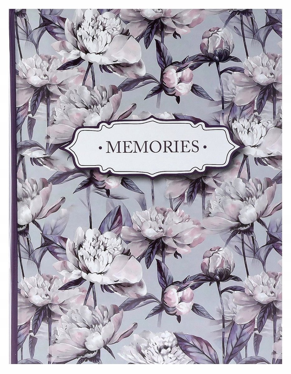 Fotoalbum 10x15 cm - 300 foto's, insteekalbum met bloemenprint