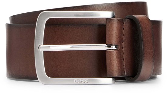 BOSS Cuir ceinture Jor Sz40 Belt W100 Dark Brown marron foncé