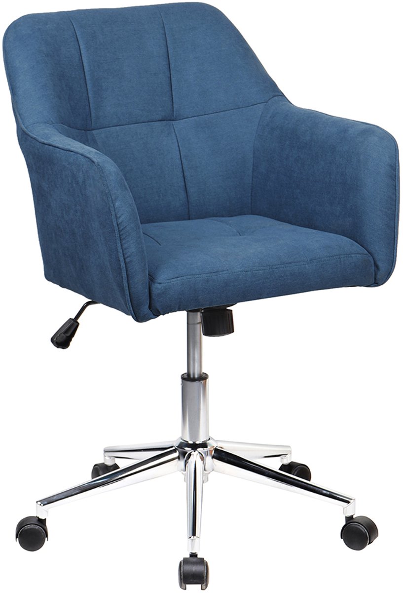 SVITA JAKE bureaustoel - vergaderstoel directiestoel kantoor stof blauw - SVITA - €59,99