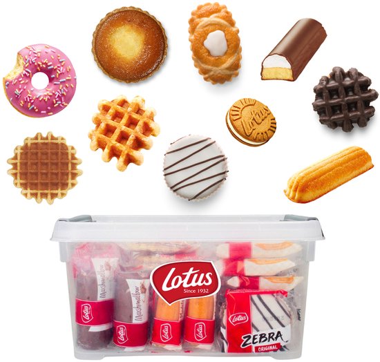 Lotus Ultimate Cookie Mix - 31 koekjes - koekjesmix - koekjesdoos - koekjespakket - koekjes voor bij de koffie - 880g