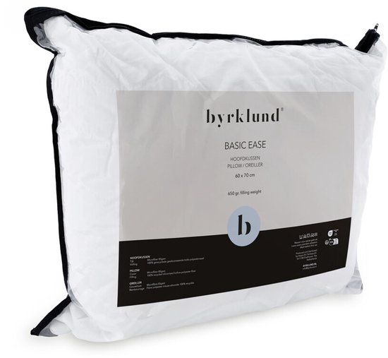 Byrklund Hoofdkussen Basic Ease - Wit - 60x70