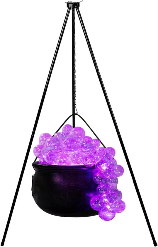 Halloween Heksenketel - Heksenketel Driepoot Decoratieve Kom - Enge Heksenketel - Buitendecoratie - Duurzaam en Weerbestendig