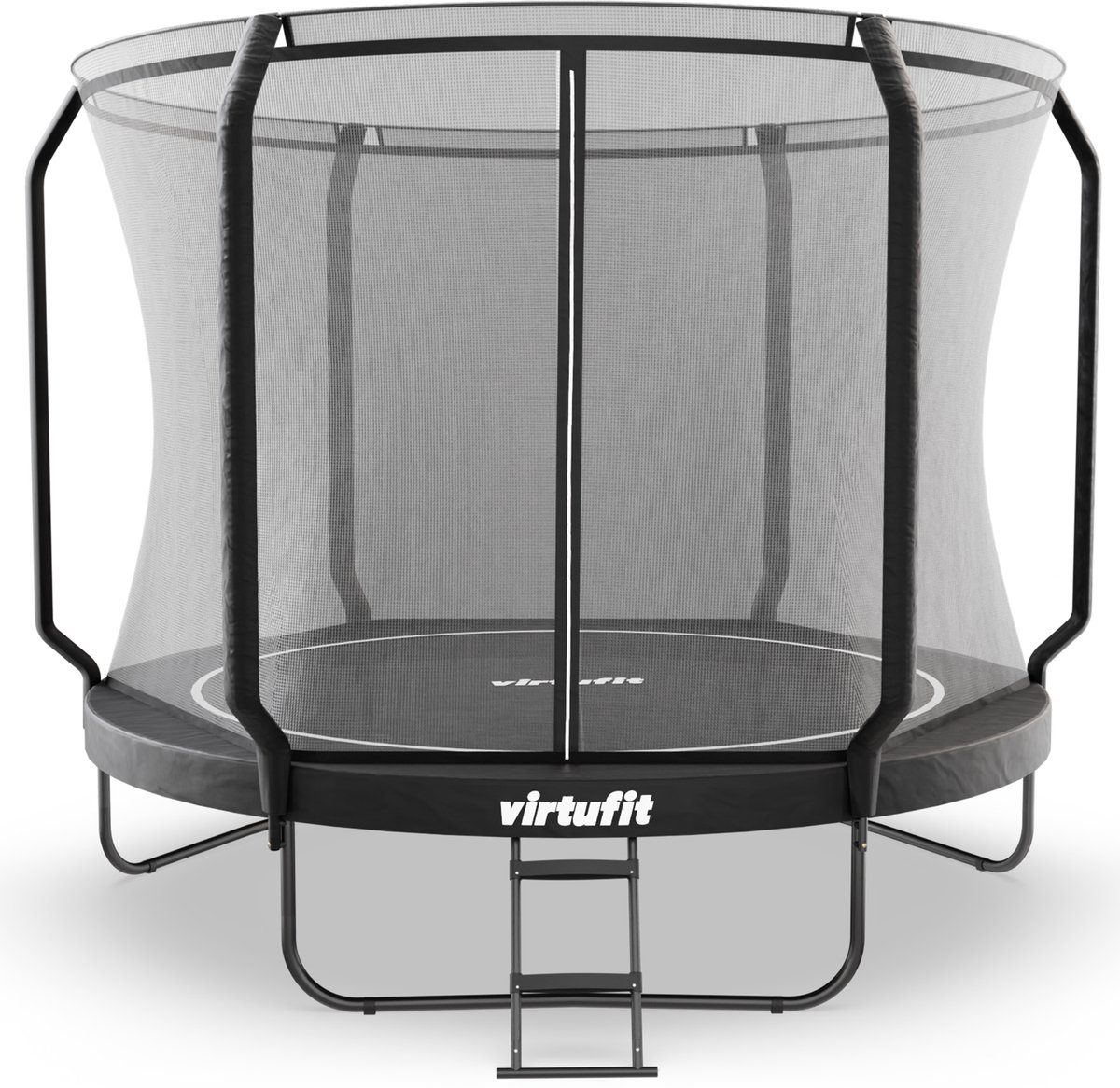 VirtuFit Premium Trampoline met Veiligheidsnet - Zwart - 305 cm