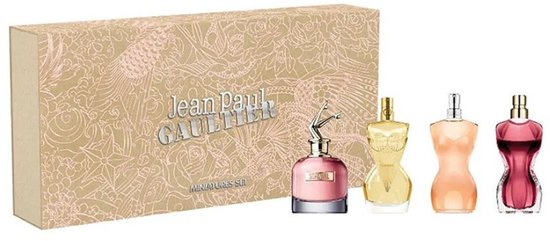 Jean Paul Gaultier Miniatures Giftset - Scandal EDP 6 ml + Divine EDP 6 ml + Classique EDT 6 ml + La Belle EDP 6 ml - cadeauset voor dames