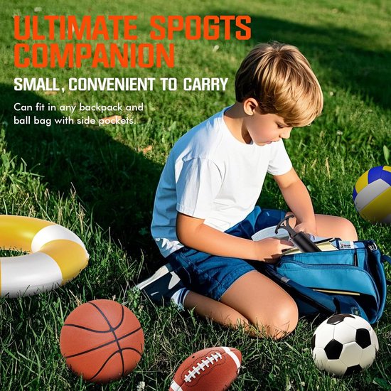 Tragbare Ball pumpe Ballon luftpumpe für Bälle Fußball Fußball Basketball Volley