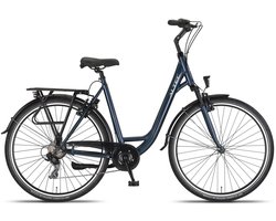 Altec Damesfiets Verona 28 Inch 52 cm Dames 7V V-Brakes Petrolblauw