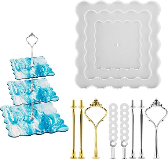 DIYBravo 11 stuks epoxyhars vormen oorbellen silicone vorm hanger hars vormen sieraden gietvorm oorringen hars mallen voor doe-het-zelf oorbellen handwerk