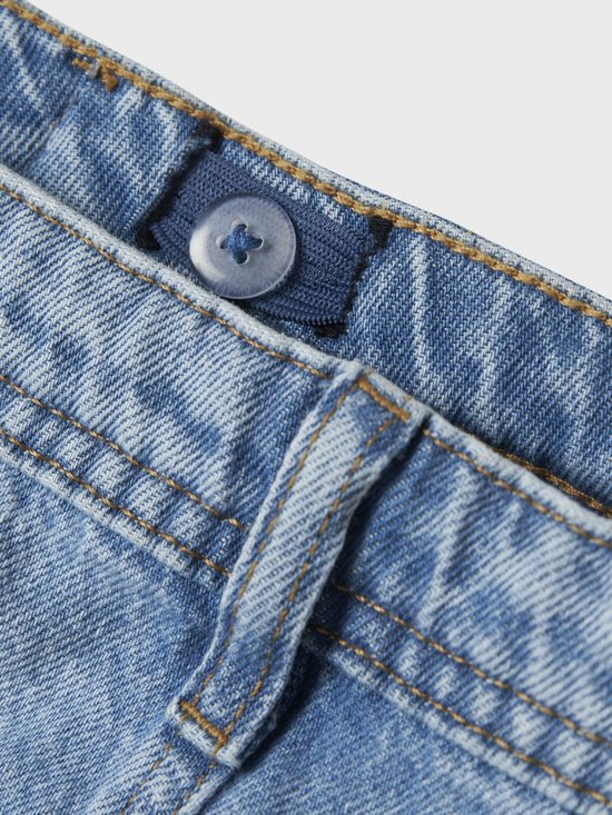 NAME IT Nlmtoizza Dnm Loose Pant Noos Jeans voor kinderen, Zwarte denim/gewassen detail, 170 cm