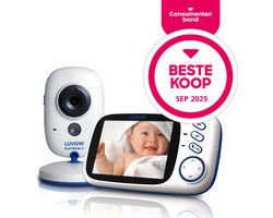 LUVION® Platinum 3+ - Babyfoon met Camera - Uitbreidbaar tot 2 Baby Camera's - Beste Koop Consumentenbond September 2025 - Premium Baby Monitor
