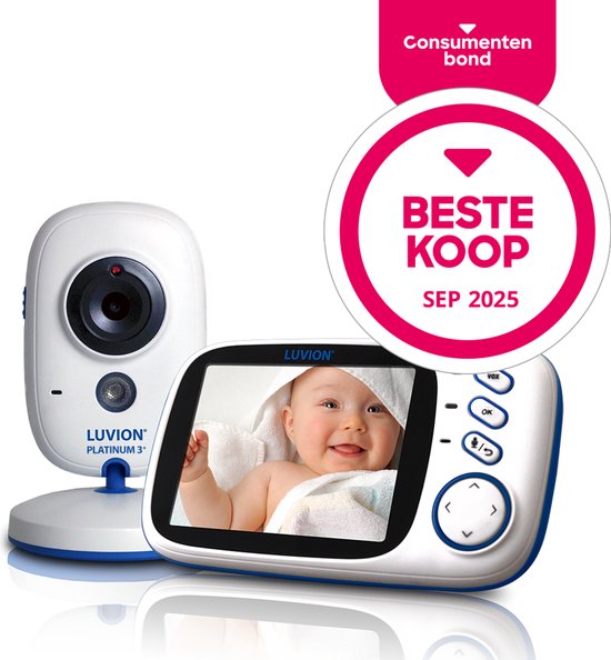 LUVION® Platinum 3+ – Babyfoon met Camera – Uitbreidbaar tot 2 Baby Camera’s