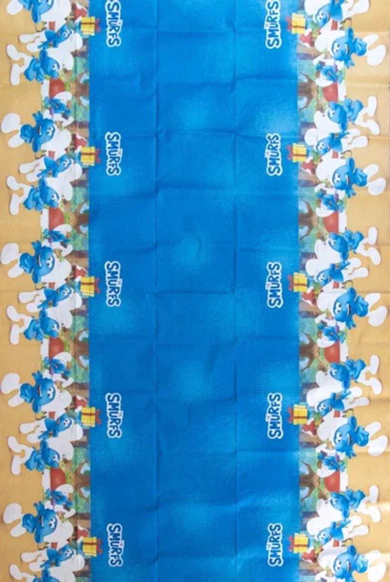 Tafelkleed Smurfen - 120x80 cm - Papier