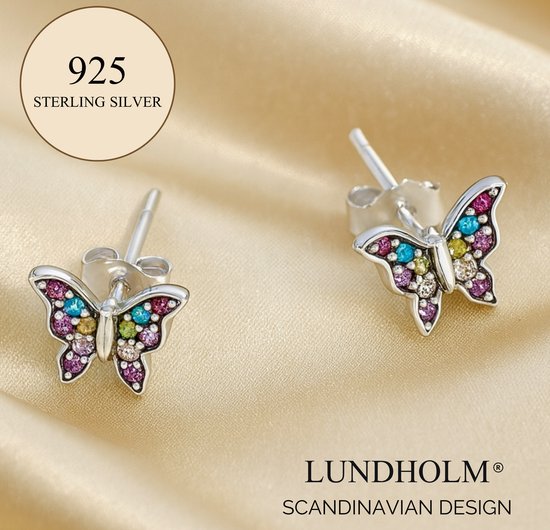 Boucles d'oreilles de Luxe Lundholm en Argent sterling 925 motif Luxe Filles - Design scandinave - Cadeau pour fille - Emballage de luxe