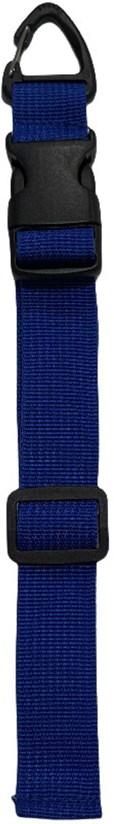 Kabelorganizer - Robuuste verlengsnoerhouder, opbergorganizer, verstelbare opbergriemen met driehoekige clips - Perfect voor garage-organisatie, werkplaatsopslag en mannengadgets - Set van 8 stuks, blauw, 43 cm (17 inch)