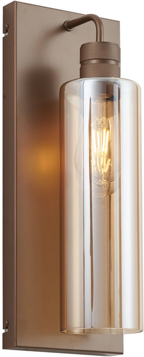 QAZQA stavelot - Hotel chique Wandlamp voor binnen - 1 lichts - L 16 cm - Brons - Woonkamer | Slaapkamer