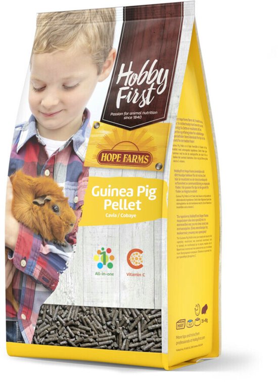 HobbyFirst Hope Farms Cavia Pellet - 3 x 4 kg - Voordeelverpakking