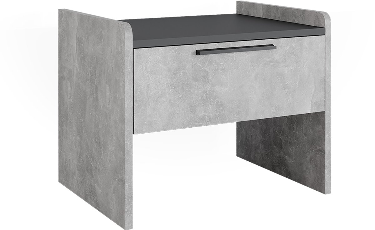 Vicco Roman Eetkamerbank – 53.5 x 41.1 cm met 1 lade Beton