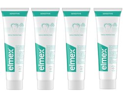 Elmex Sensitive Tandpasta 4 x 75ml - Voor Gevoelige Tanden