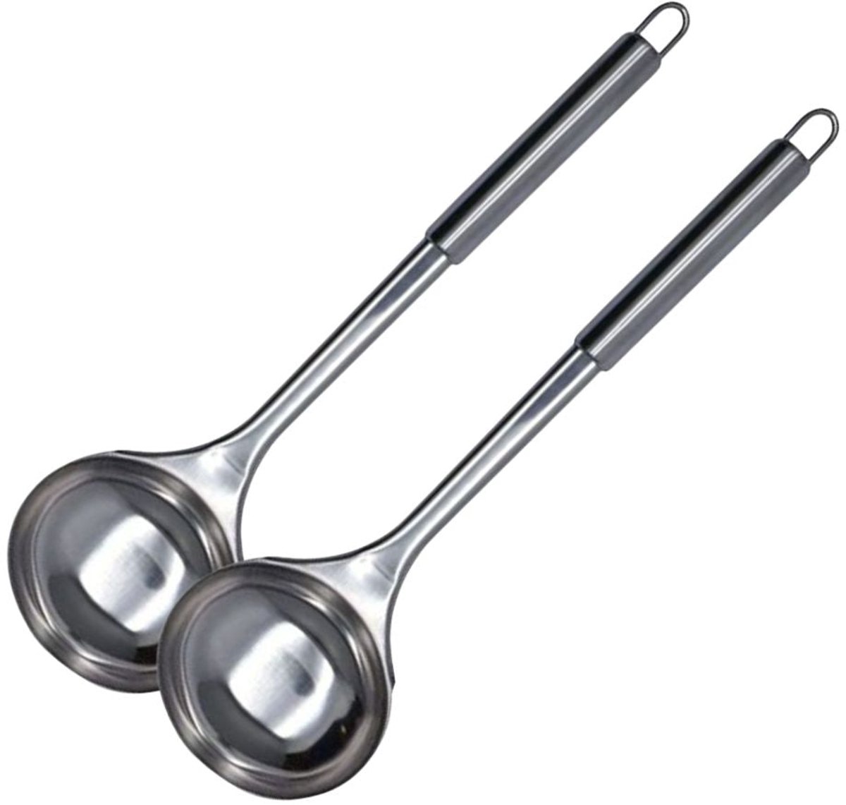 Set van 2 Fackelmann soeplepels van 32 cm roestvrij staal Elemental