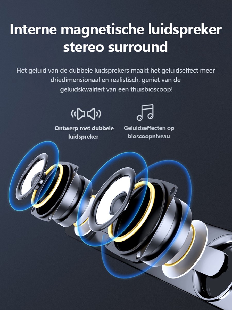 Afbeelding 2 van Soundbar - Soundbar Met Subwoofer - Soundbar voor TV - Bluetooth 5.0 - USB Audio