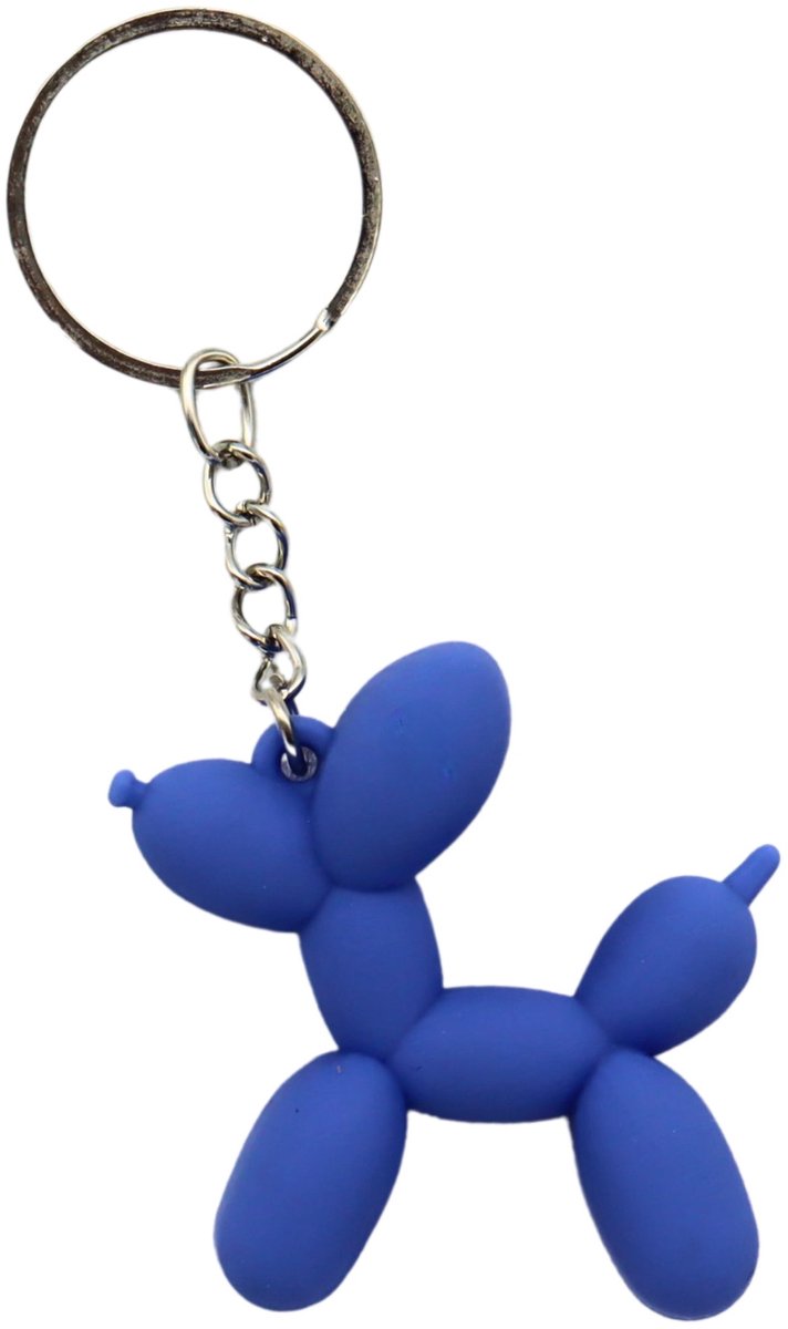 Sleutelhanger Ballonhond Blauw | Schattig Hondje | Accessoire Sleutelbos, Sleutels & Tas | Cadeau voor Kinderen & Volwassenen