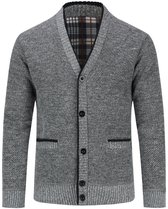 ALLTHEMEN Heren Gebreide Vest - Klassieke Knopen - L