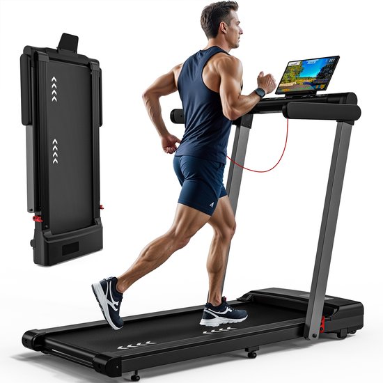 MettleMatic Loopband 2,5 pk 12 km/u Opvouwbaar Zwart - MettleMatic - €399,99