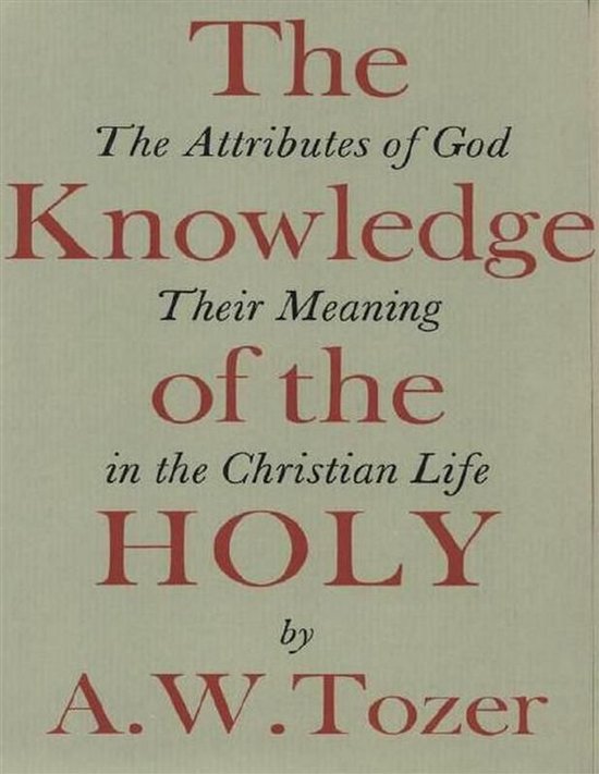 The Knowledge of the Holy - cover