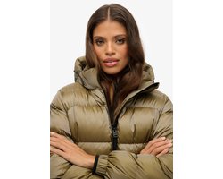 Superdry Hooded Luxe Sports Puffer Winterjas Dames - Maat 12