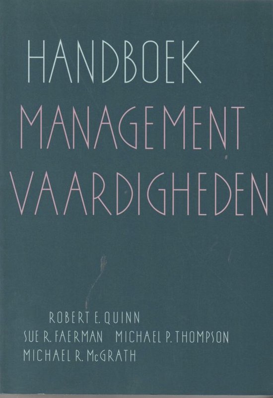 Handboek managementvaardigheden - cover
