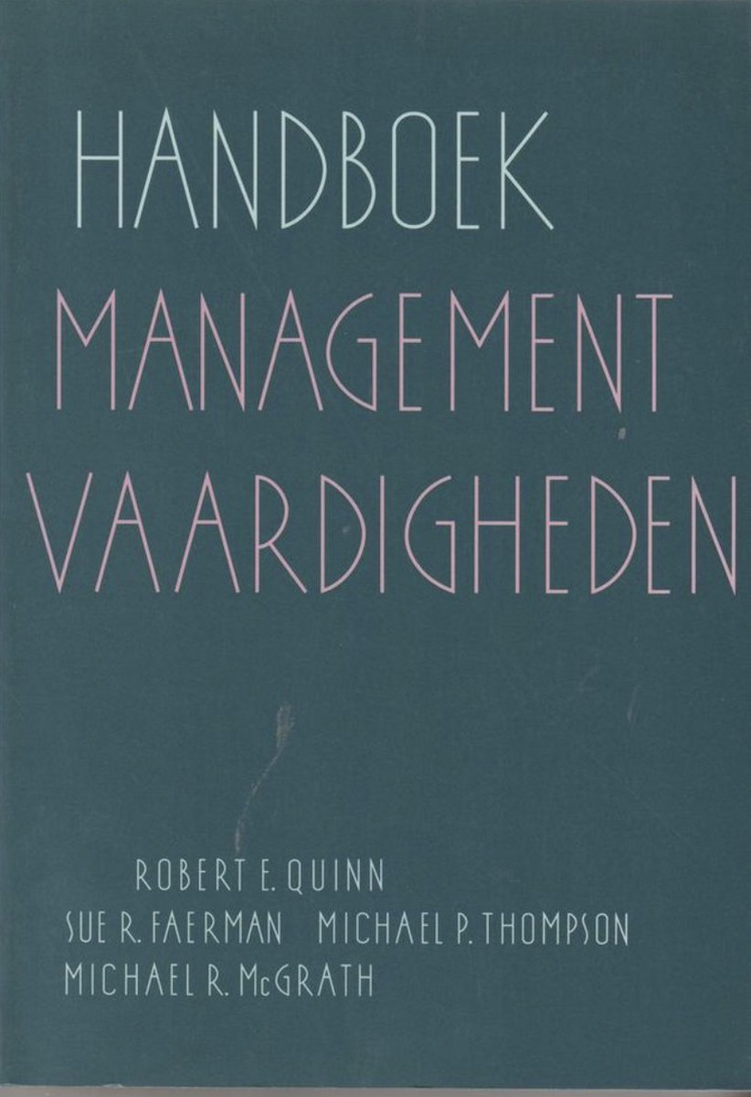 Omslag van Handboek managementvaardigheden