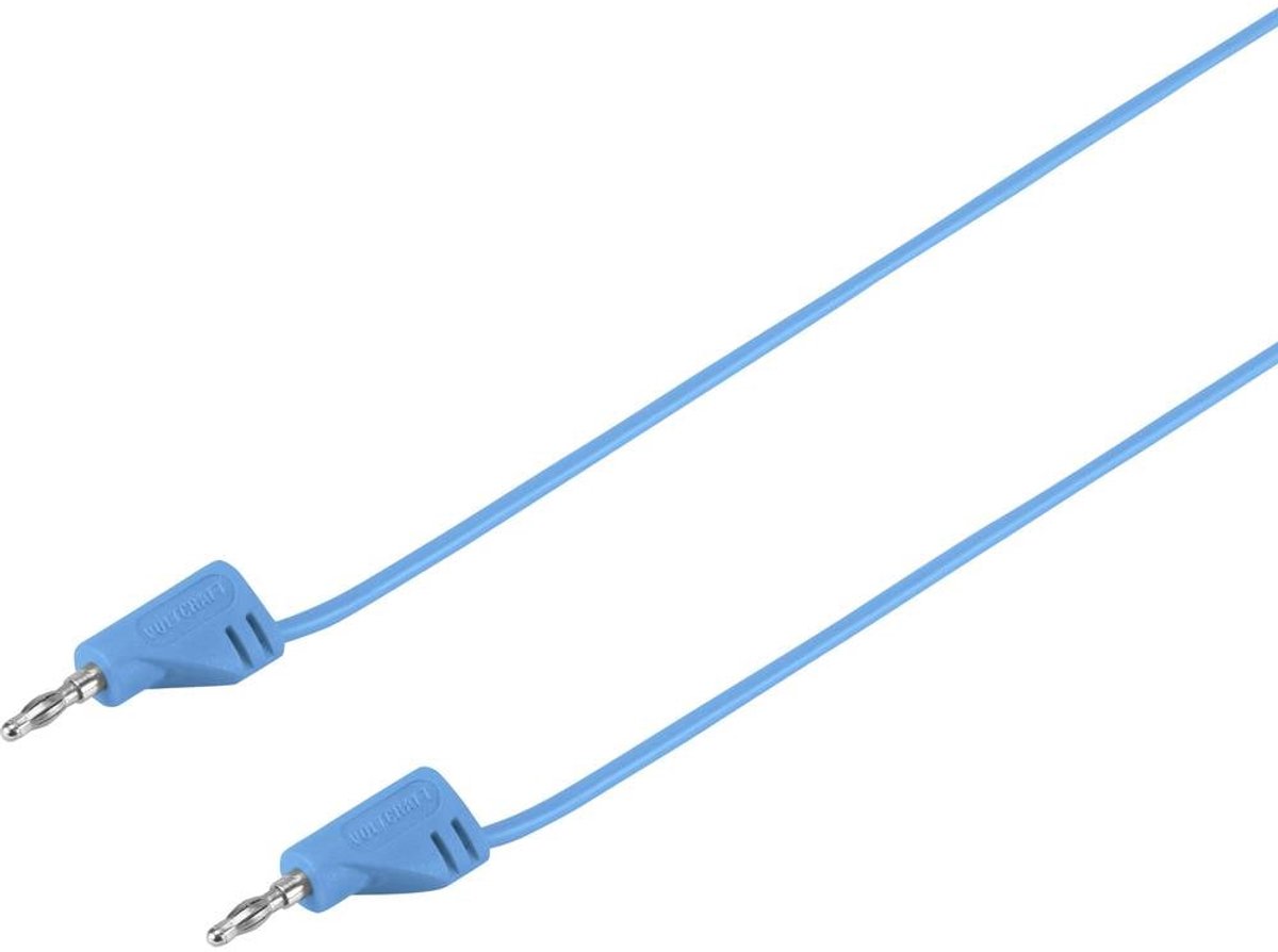 VOLTCRAFT MSB-200 Meetsnoer Banaanstekker 2 mm Banaanstekker 2 mm 0.90 m Blue 1 stuk(s)