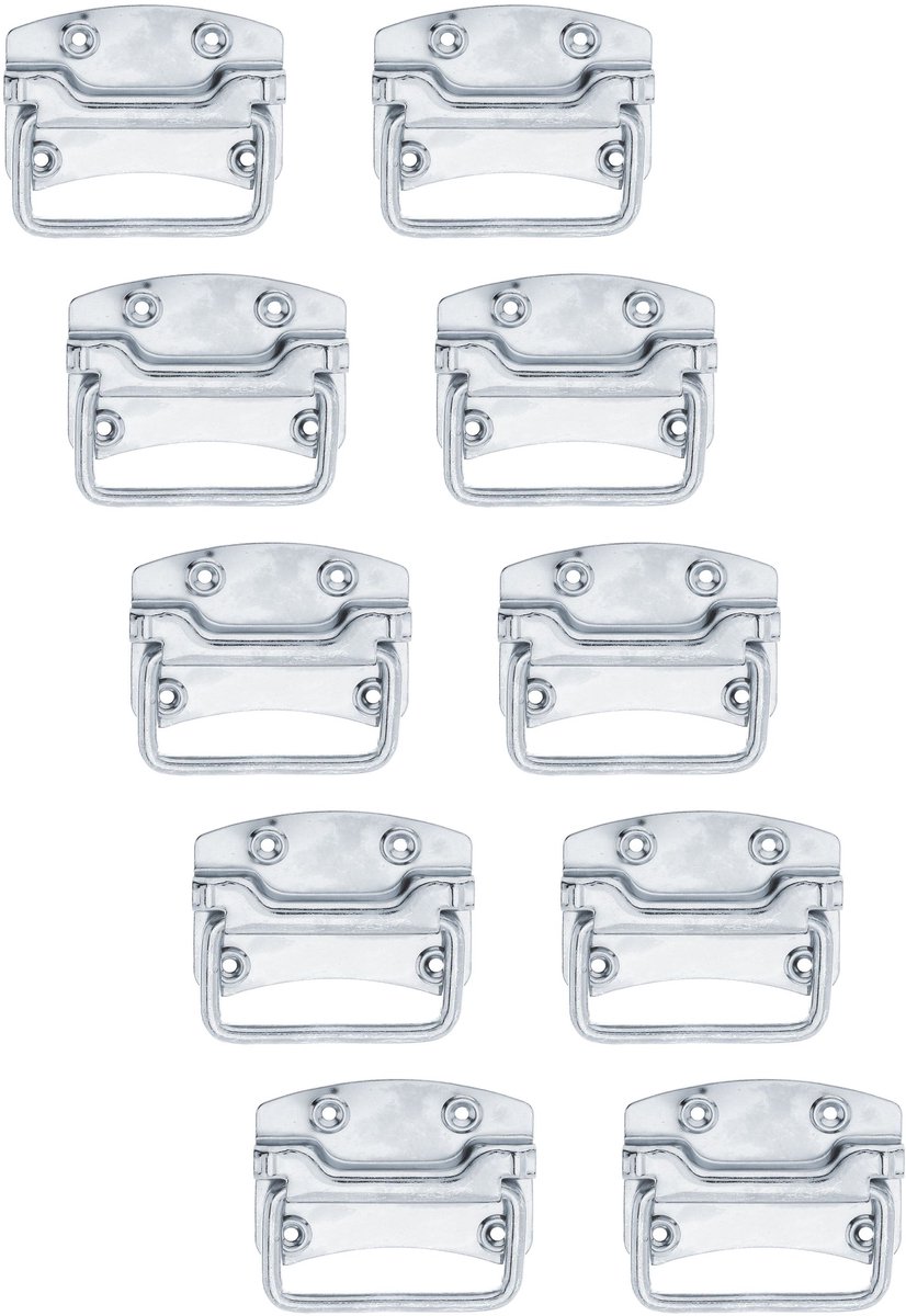 Alberts 850999 Kistgreep, galvanisch verzinkt, dik gepassiveerd, 104 x 85 mm, set van 10