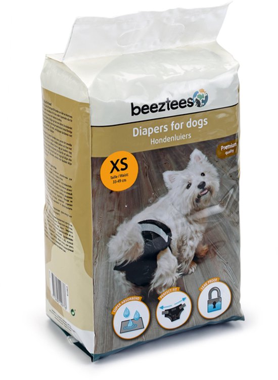 Beeztees - Hondenluier - Zwart - XS - 22ST