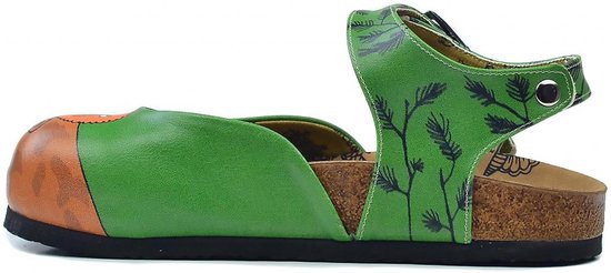 GOBY - Vache Clown - Sabots pour femmes - Slippers - Haute qualité - Fait main - Taille 37