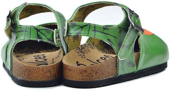 GOBY - Vache Clown - Sabots pour femmes - Slippers - Haute qualité - Fait main - Taille 37