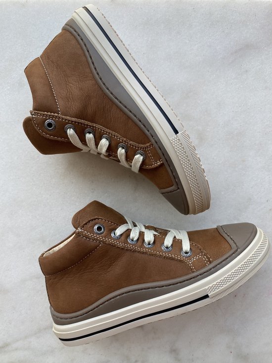 Sneaker garçon cognac avec dessus de protection Lunella taille 38