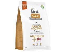 Brit Care - Hondenvoer - Junior - Grote Rassen vanaf 3 maanden - Lam - Rijst - Hypoallergeen - 3KG - 1ST