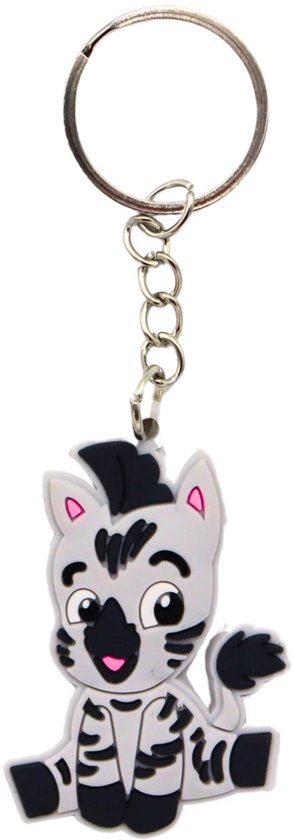 Sleutelhangers Baby Zebra – Wilde Baby Dieren – Schattige Jonge Dieren Sleutelhanger – Traktatie Kinderen & Uitdeelcadeau